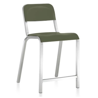 Emeco 1951 Stool - Color: Green - Size: Counter - 1951 CTR 24 CYPRESS GREEN