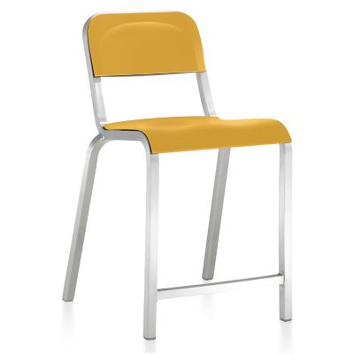 EMC2080321 Emeco 1951 Stool - Color: Yellow - Size: Counter - sku EMC2080321