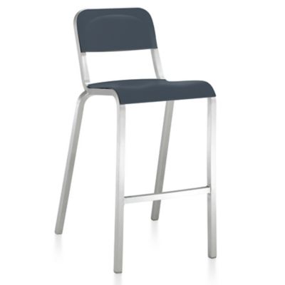 Emeco 1951 Stool - Color: Blue - Size: Bar - 1951 BAR 30 DARK BLUE