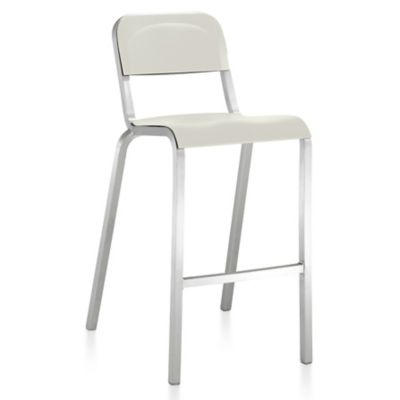 EMC2080322 Emeco 1951 Stool - Color: White - Size: Bar - 1951 sku EMC2080322