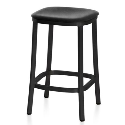 Emeco 1 Inch Bar/Counter Stool - Color: Black - 1 INCH 24 DARK PC SPVOBLCK