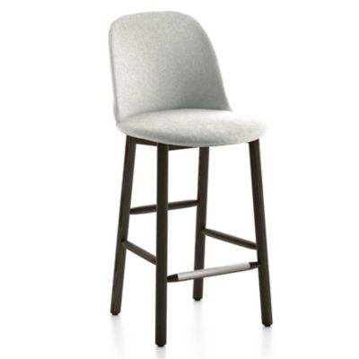 Emeco Alfi Stool, High Back With Alfi Soft Slip Cover - Color: Green - Size