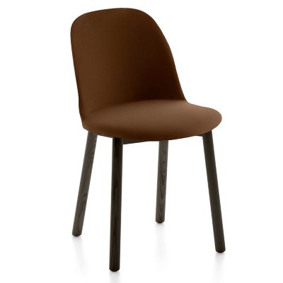 Emeco Alfi Chair, High Back With Alfi Soft Slip Cover - Color: Brown - ALFI