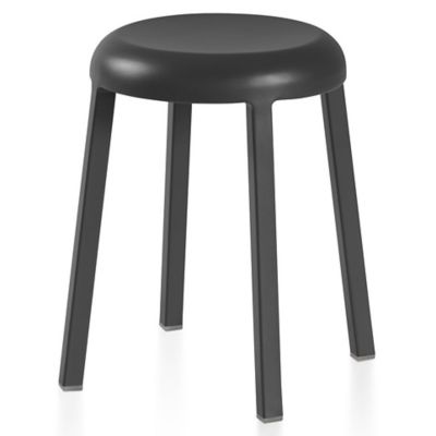 Emeco Za Low Stool - Color: Grey - ZA18PCDG