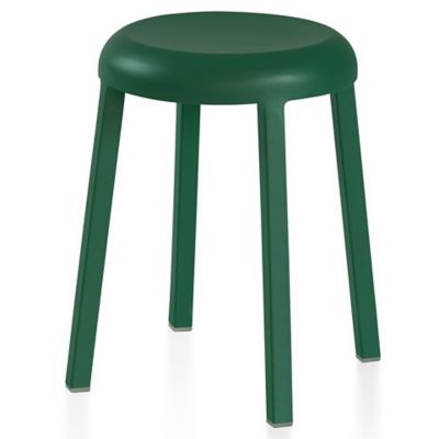 Emeco Za Low Stool - Color: Green - ZA18PCGR