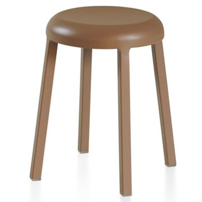 Emeco Za Low Stool - Color: Brown - ZA18PCSB