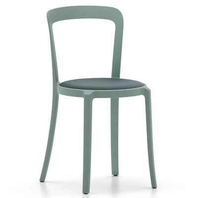 Emeco On & On Stacking Chair, Upholstered - Color: Blue - ONON US LIGHT BLU