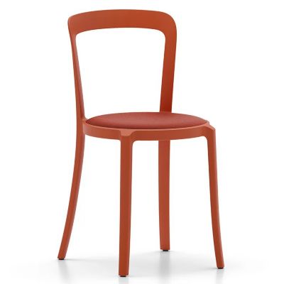 Emeco On & On Stacking Chair, Upholstered - Color: Orange - ONON US ORANGE 