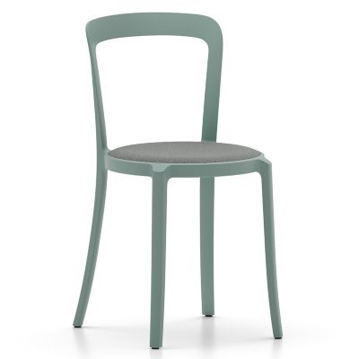 Emeco On & On Stacking Chair, Upholstered - Color: Blue - ONON US LIGHT BLU