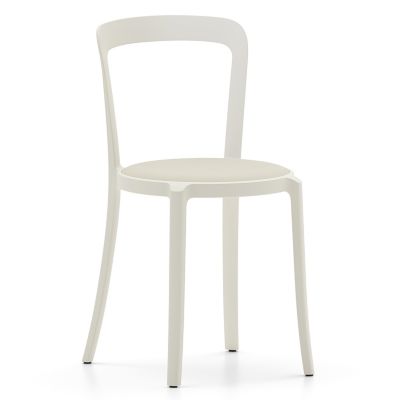 Emeco On & On Stacking Chair, Upholstered - Color: White - ONON US WHITE FA