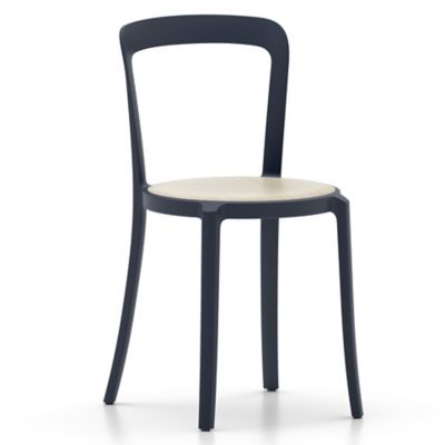 Emeco On & On Stacking Chair, Plywood Seat - Color: Blue - ONON OWS DARK BL