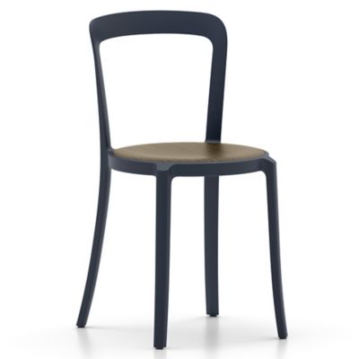 Emeco On & On Stacking Chair, Plywood Seat - Color: Blue - ONON WWS DARK BL