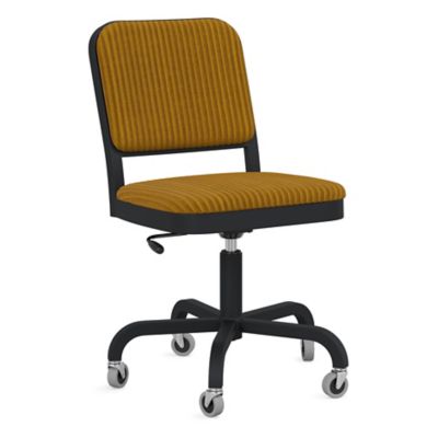 Emeco Navy Officer Swivel Chair - Color: Brown - NOFF SWV PCBL KVPH443