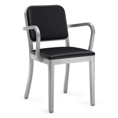 Emeco Navy Officer Armchair - Color: Black - NOFF A SPVOBLCK