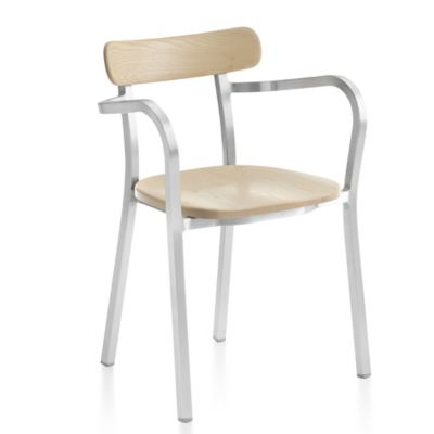 Emeco Utility Arm Chair - Color: Cream - Utility AC HB Acc