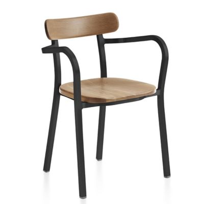 Emeco Utility Arm Chair - Color: Brown - Utility AC PCBL Oak