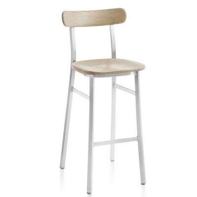 Emeco Utility Bar Stool - Color: Brown - Utility BAR HB Ash