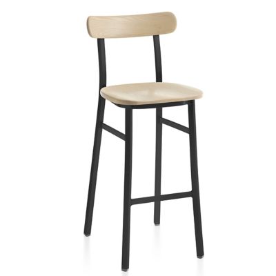 Emeco Utility Bar Stool - Color: Cream - Utility BAR PCBL Acc