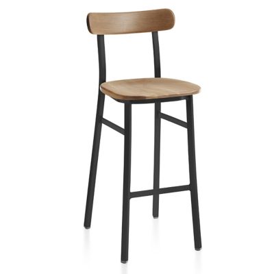 Emeco Utility Bar Stool - Color: Brown - Utility BAR PCBL Oak