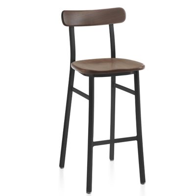 Emeco Utility Bar Stool - Color: Brown - Utility BAR PCBL Wal