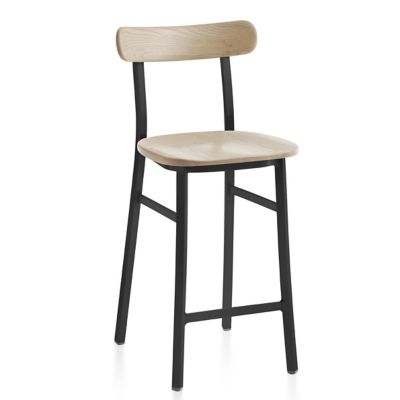 Emeco Utility Counter Stool - Color: Brown - Utility CTR PCBL Ash