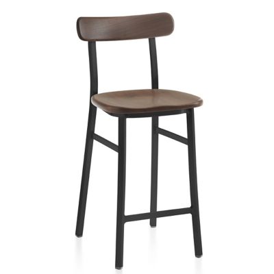 Emeco Utility Counter Stool - Color: Brown - Utility CTR PCBL Wal