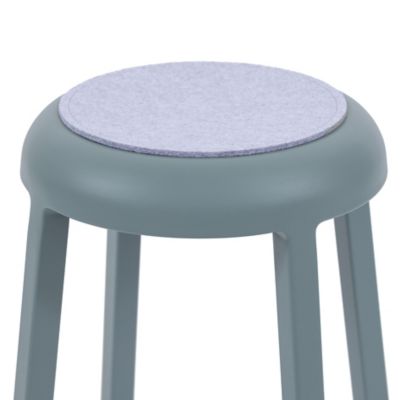 Emeco Felt Seat Pad for Za Bar Stool - Color: Blue - SEATPAD ZA AFMW6497