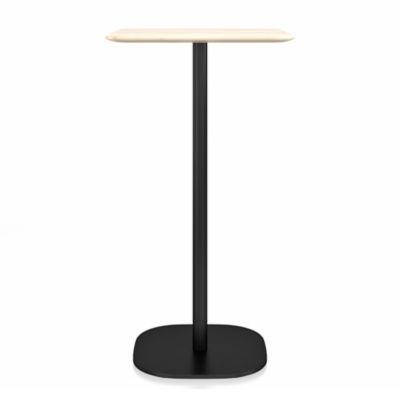 Emeco 2 Inch Flat Base Bar/Counter Table - Color: Black - 2INCHBT2430FACCDA