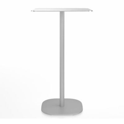 Emeco 2 Inch Flat Base Bar/Counter Table - Color: Grey - 2INCHBT2430FALU