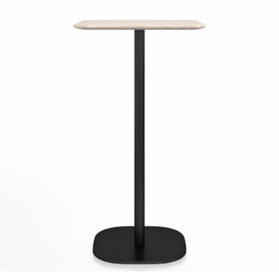 Emeco 2 Inch Flat Base Bar/Counter Table - Color: Black - 2INCHBT2430FASHDA