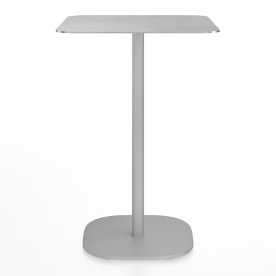 Emeco 2 Inch Flat Base Bar/Counter Table - Color: Grey - 2INCHCOT2430FALU