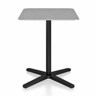 Emeco 2 Inch X Base Cafe Table - Color: Black - 2INCHCT2430XALUDARKPC