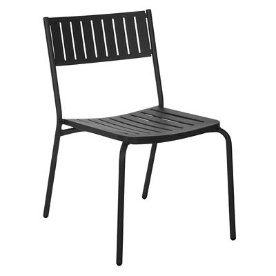 emu Bridge Outdoor Stacking Side Chair Set of 4 - Color: Black - E146-24