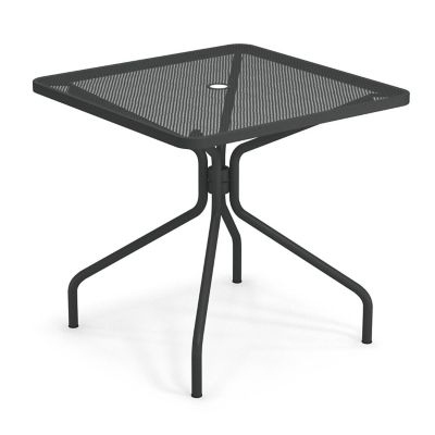 emu Cambri Outdoor Bistro Table with Umbrella Hole - Color: Black - Size: M