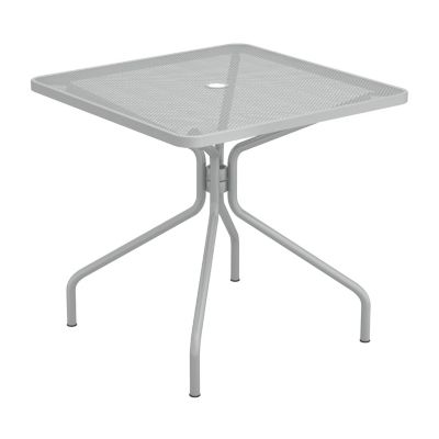 emu Cambri Outdoor Bistro Table with Umbrella Hole - Color: Grey - Size: Me