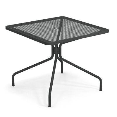 emu Cambri Outdoor Bistro Table with Umbrella Hole - Color: Black - Size: L