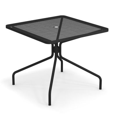 emu Cambri Outdoor Bistro Table with Umbrella Hole - Color: Black - Size: L