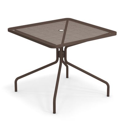 emu Cambri Outdoor Bistro Table with Umbrella Hole - Color: Bronze - Size: 