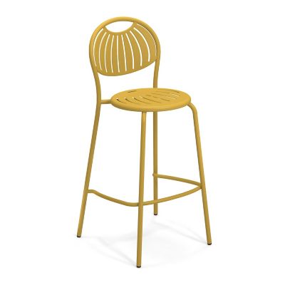 emu Coupole Outdoor Stacking Barstool Set of 4 - Color: Yellow - E442-62