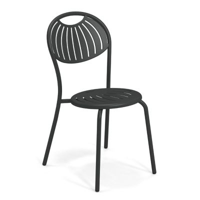 emu Coupole Outdoor Stacking Side Chair Set of 4 - Color: Black - E440-22