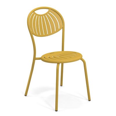 emu Coupole Outdoor Stacking Side Chair Set of 4 - Color: Yellow - E440-62