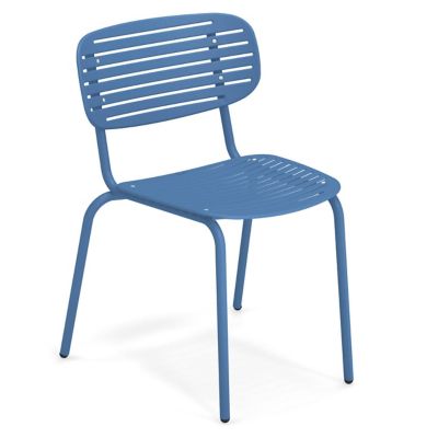 emu Mom Outdoor Stacking Side Chair Set of 4 - Color: Blue - E639-16