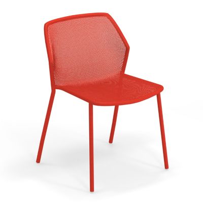 emu Darwin Outdoor Stacking Side Chair Set of 4 - Color: Red - E521-50