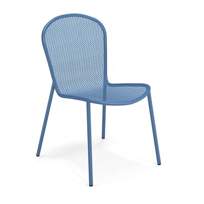 emu Ronda 2.0 Outdoor Stacking Side Chair Set of 4 - Color: Blue - E457-16