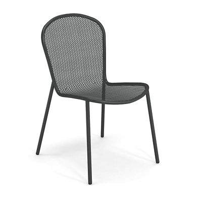 emu Ronda 2.0 Outdoor Stacking Side Chair Set of 4 - Color: Black - E457-22