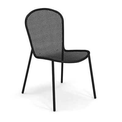 emu Ronda 2.0 Outdoor Stacking Side Chair Set of 4 - Color: Black - E457-24