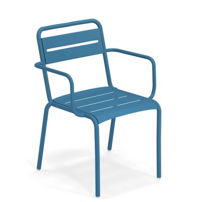 emu Star Outdoor Stacking Armchair Set of 4 - Color: Blue - E162N-61