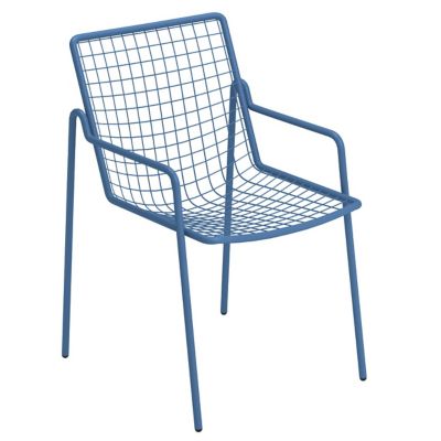 emu Rio R50 Outdoor Stacking Armchair Set Of 4 - Color: Blue - E791-16