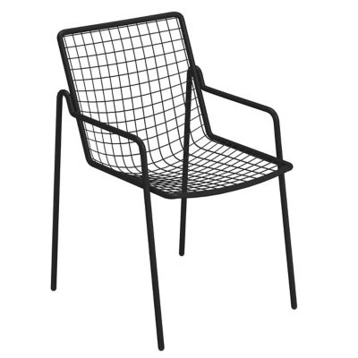 emu Rio R50 Outdoor Stacking Armchair Set Of 4 - Color: Black - E791-24