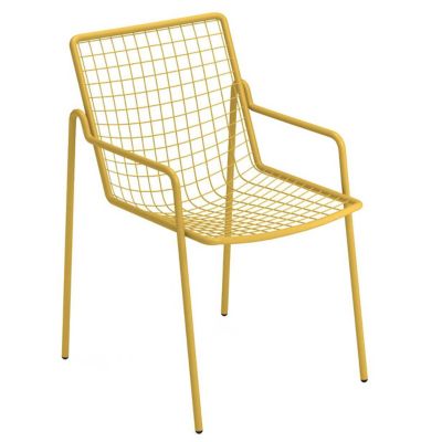 emu Rio R50 Outdoor Stacking Armchair Set Of 4 - Color: Yellow - E791-62